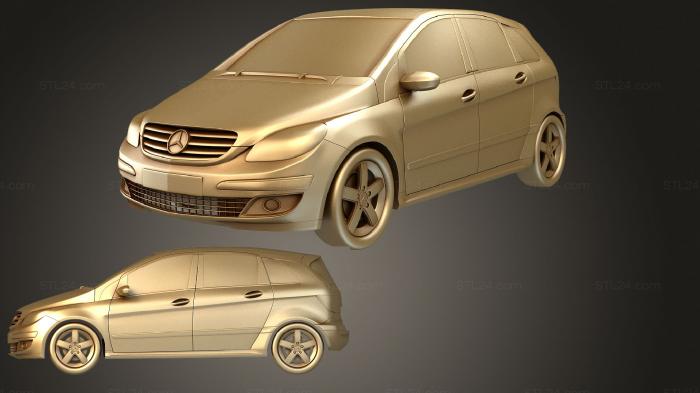 Автомобили и транспорт (Mercedes B, CARS_2485) 3D модель для ЧПУ станка